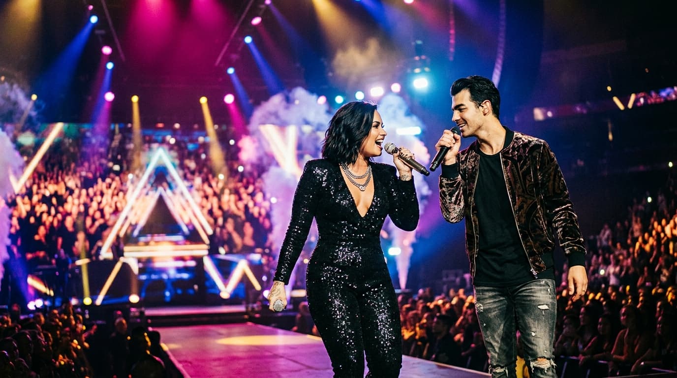 Demi Lovato Duets With Joe Jonas at Tour Opener Review