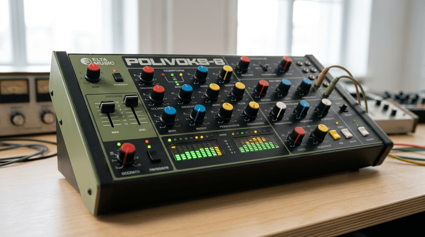 Elta Music Polivoks-8: Soviet-Inspired Polyphonic Synth