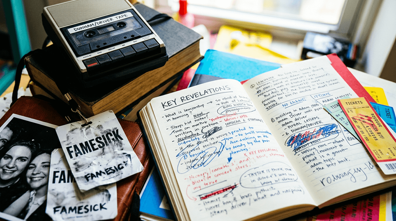 Lena Dunham on Adam Driver in Famesick: Key Revelations