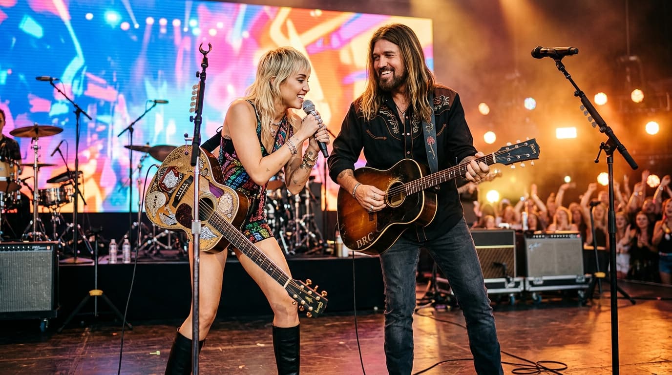 Miley Cyrus & Billy Ray Mend Ties After Hannah Montana Rift