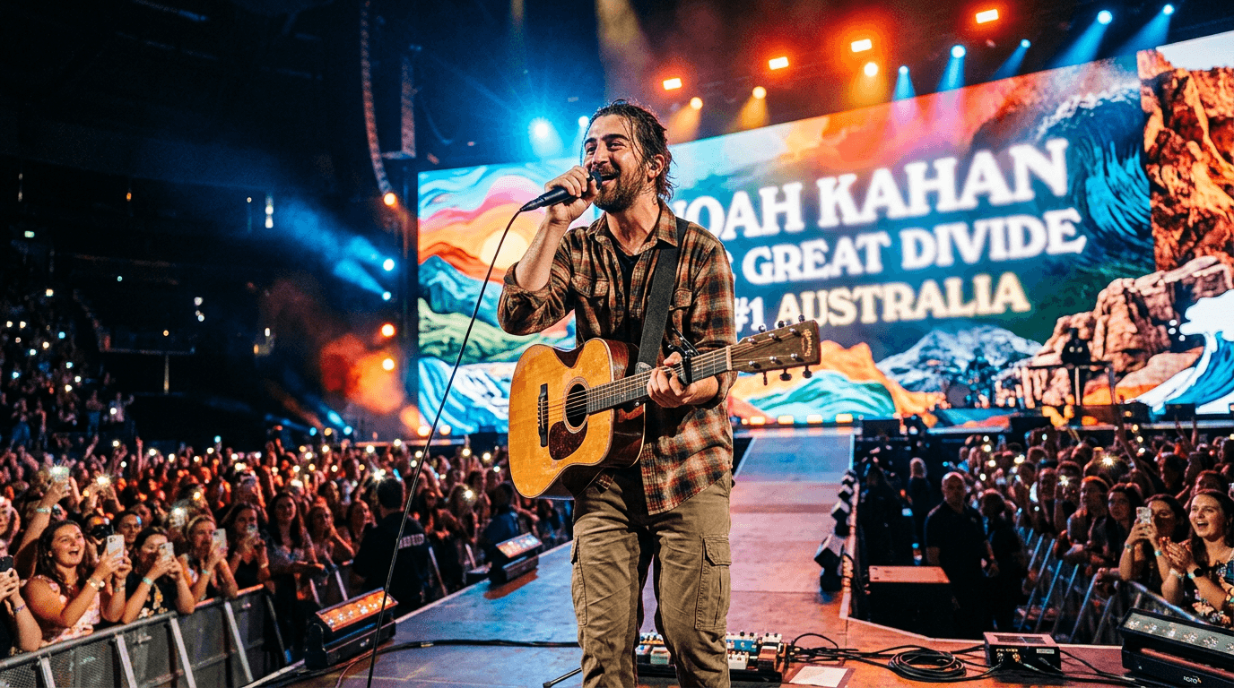 Noah Kahan's 'The Great Divide' Debuts at No. 1 Australia