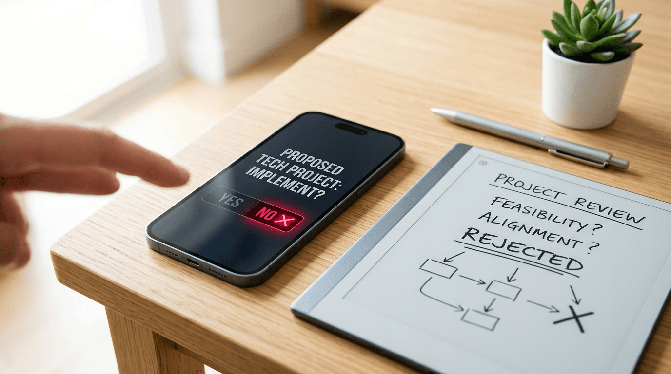 Shall I Implement It? No - When to Reject Tech Projects