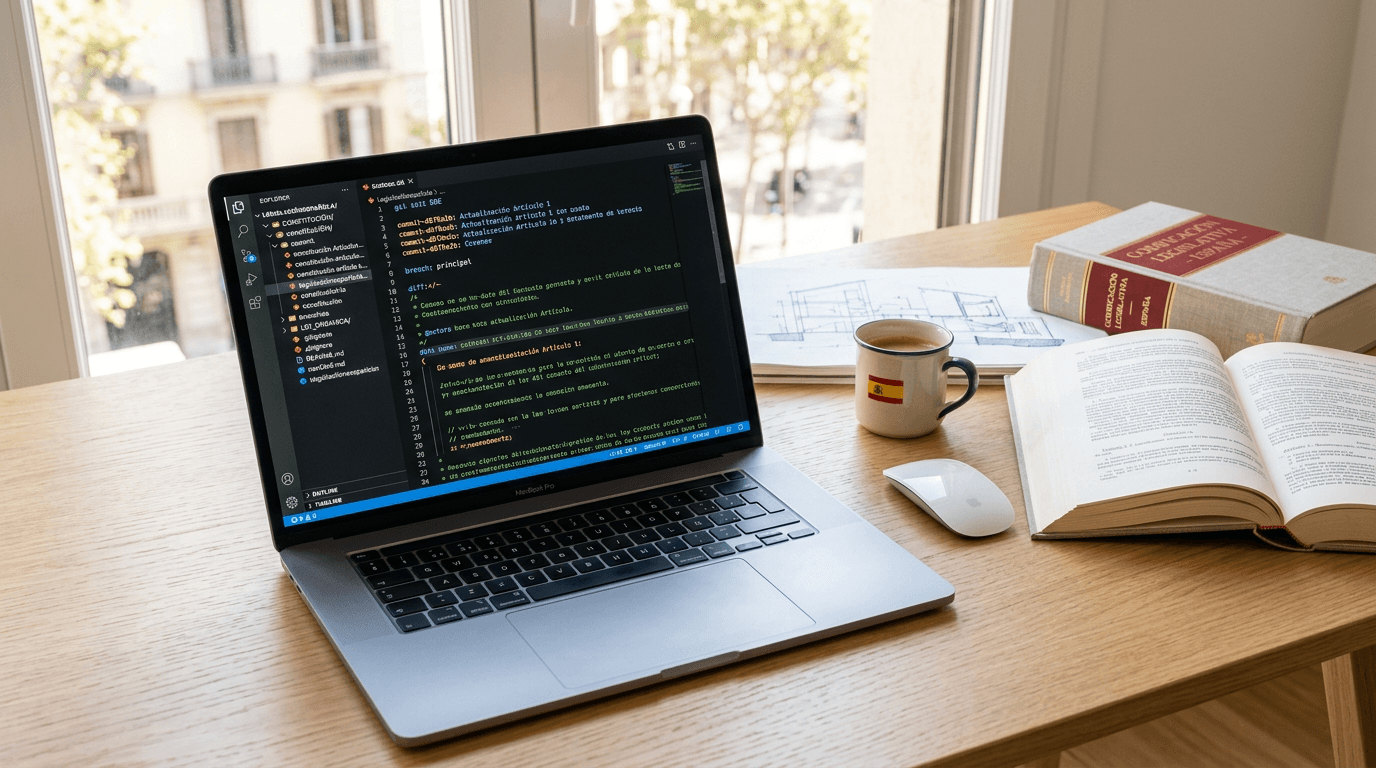 Spanish Legislation as a Git Repo: Open Source Lawmaking