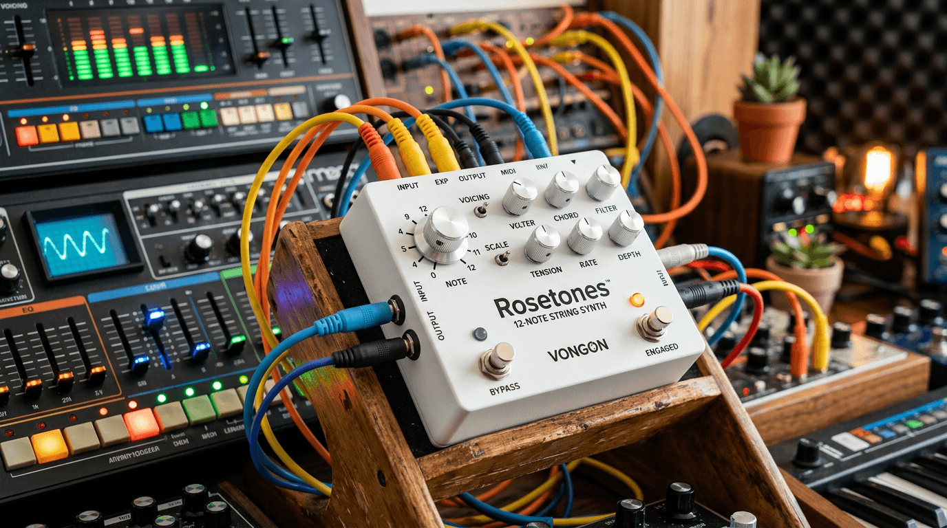VONGON Rosetones: 12-Note String Synth Pedal Review