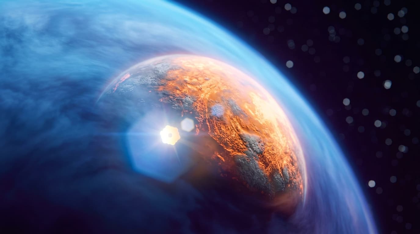 Webb Telescope Spots Impossible Atmosphere on Super Earth